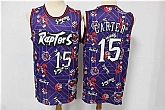Raptors 15 Vince Carter Purple Tear Up Pack Hardwood Classics Swingman Jersey,baseball caps,new era cap wholesale,wholesale hats